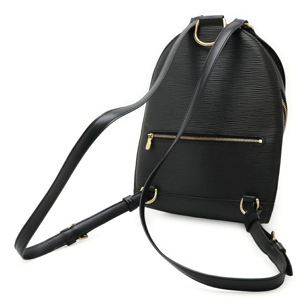 Louis Vuitton Epi Bag Black Leather Shoulder Noir Mabillon Backpack Black